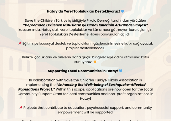 Yerel Toplulukları Destek Hibe Programı Başvuruları Başladı